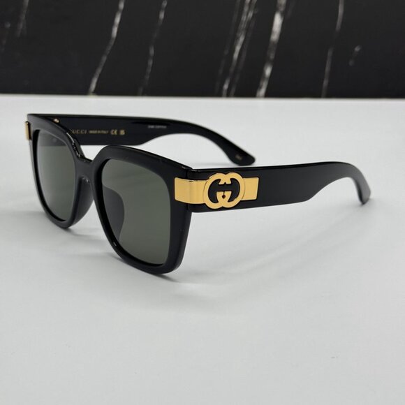 NEW GG1690SK 001 GUCCI SUNGLASSES SHINY BLACK WOMEN EYEWEAR GUCCI - Picture 9 of 15